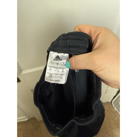 Adidas Climalite Gray Logo Straigh Leg Track Pants Soccer Pants Youth Kids MED - Picture 7 of 9